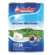 PLUS 会员:Anchor 安佳 新西兰原装进口全脂高钙奶粉900g/罐