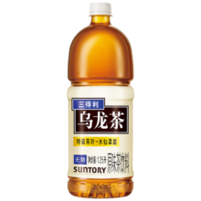 三得利 无糖乌龙茶饮料 0糖0脂0能量 1.25L*6瓶整箱分享装