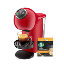 DOLCE GUSTO【国家补贴】雀巢多趣酷思 胶囊咖啡机 小精灵红套装 全自动升级款 送礼自用必备 预浸泡功能