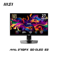 MSI 微星 MAG271QPX 26.5英寸OLED显示器（2560*1440、240Hz、 HDR400）
