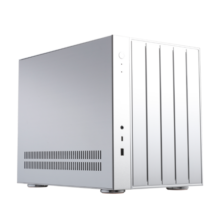 abee AS Enclosure W1 银 全铝机箱（240水冷/分仓散热/免工具拆机/M-ATX/环型铝垫）