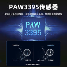 魔咖 MONKA M3无线三模游戏鼠标2.4g蓝牙有线电竞3395轻量化高性能长续航