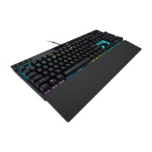 美商海盗船 (USCORSAIR) K70 RGB PRO 机械键盘 游戏键盘 全尺寸 8000Hz 竞技模式 铝框体 黑色 樱桃银轴