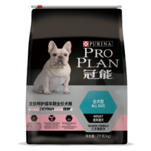 冠能狗粮成犬皮肤呵护成犬狗粮全价7kg 三文鱼配方 改善皮肤敏感