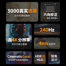 明基（BenQ）TK700ST 投影仪 投影仪家用 游戏投影（4K超高清 3000流明 短焦 240Hz&4ms）