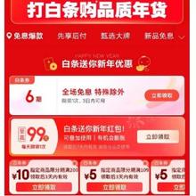 新增、促销活动：京东 2025年白条年货节会场 领6期年货免息券/等满200减10元白条支付券