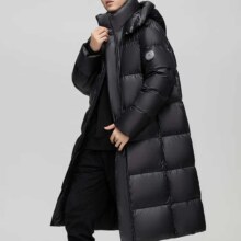 鸭鸭 YAYA 2024新款冬季极寒羽绒服男加厚长款过膝宽松外套 黑色 2XL 2件