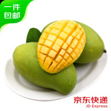 plus:京鲜生 新鲜玉芒 净重3斤 单果200g起 青皮芒果水果 源头直发包邮