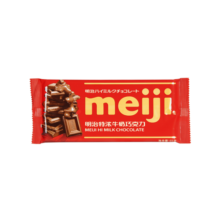 明治meiji 特浓牛奶巧克力 休闲零食 排块 65g