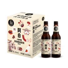 京A比利时风味小麦精酿啤酒阿白330ml*6瓶整箱装年货送礼