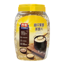 西麦高纤黑麦混合谷物燕麦片1000g桶 营养早餐即食谷物代餐