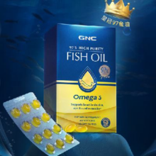 PLUS会员：GNC 健安喜 皇冠97 高纯度鱼油软胶囊 60粒
