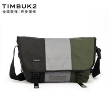 TIMBUK2邮差包斜挎包经典拼色信使包单肩包时尚潮包休闲包男环保料运动 音速黑/枪灰/军绿色 S