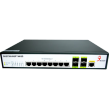 兮克万兆交换机8个2.5G电+4个10G光二层管理支持vlan链路聚合猫棒2.5g万兆电口交换机SKS7300-8GPY4XGS 8个2.5G电+4个10G光