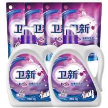 需首购、plus会员:卫新香薰洗衣液薰衣草12斤组合套装（瓶2kg+瓶1kg+袋1kg*3）*5件