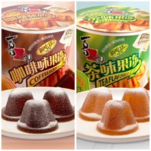 喜之郎 沾粉果冻  117克*7桶 每桶5杯装 茶味/咖啡味 任选 摇摇冻