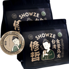 修哲（SHOWZE）金萱乌龙台湾高山无农残茶叶可冷泡奶香清香256g送礼袋送礼