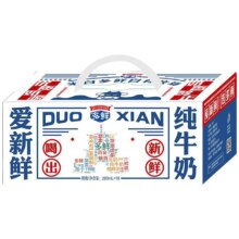 东方多鲜 庄园爱新鲜多鲜 全脂纯牛奶200g*10盒 优质乳