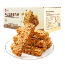plus会员：良品铺子坚果蛋白棒500g买一赠一
