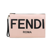 FENDI 芬迪 女士牛皮革大号扁平手拿包 女包