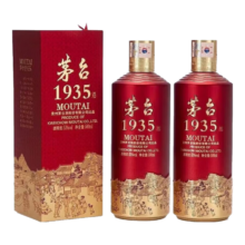 京东百亿补贴：MOUTAI 茅台 1935 酱香型白酒 53度 500ml 双瓶