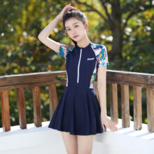 泳衣女款2024年新款连体女士爆款泳装微胖女孩遮肉大码温泉游泳衣