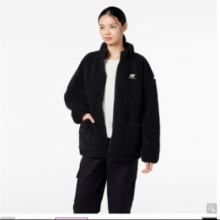 12日10点：new balance NB官方正品 女立领潮流百搭羊羔绒针织外套AWJ33320