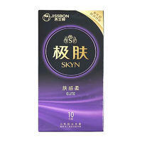 jissbon 杰士邦 SKYN 肤感柔 极肤非乳胶安全套10只 1盒装