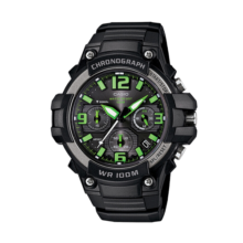 卡西欧（CASIO）手表男学生运动考试计时时尚防震电子日韩表MCW-100H-3A