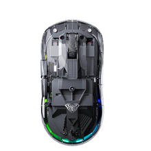 AULA 狼蛛 SC660三模轻量化设计 黑武士黑透电竞鼠标