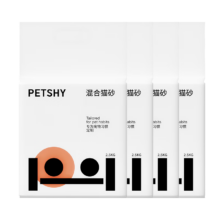 京东百亿补贴、PLUS会员：petshy白茶猫砂 豆腐混合猫砂2.5kg*4包