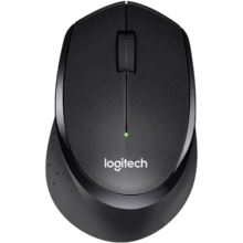 罗技（Logitech）M330无线静音鼠标办公笔记本电脑台式商务家用电视即插即用便携男女mac M330 黑色