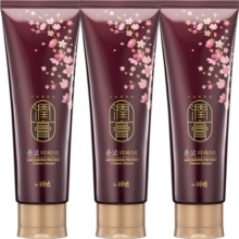 睿嫣（ReEn）润膏韩国进口舒盈养护洗发水250ml*3清爽莹润洗护套装 弹韧柔顺