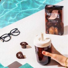 需首购：雀巢(Nestle) 15倍超浓缩 0糖0脂 焦糖醇厚黑咖啡液 美式胶囊咖啡 醇厚咖啡液 80ml/盒 共8杯
