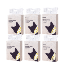 HONEYCARE 好命天生混合猫砂2.75kg 豆腐膨润土猫砂 除味低尘猫砂 原味九包装 高品质无尘砂