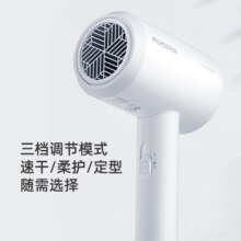 飞科 FLYCO 电吹风机宿舍用 柔风负离子恒温护发 家用冷热大风量快速干发吹风筒FH6290 1800W