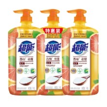 88VIP：超能 去腥不伤手洗洁精 1kg×3瓶