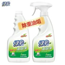 绿伞超强清新油烟净绿茶香型油污清洁剂除重油污垢500g*2瓶
