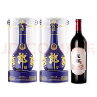 郎酒 青花郎 53%vol 酱香型白酒 500ml*2瓶+龙谕 单一园 750ml 礼盒装