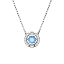 施华洛世奇（SWAROVSKI）新年礼物施华洛世奇UNA项链女吊坠轻奢送女友老婆生日礼物女 【销量NO1】蓝色跳动的心5279425