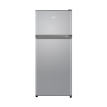 海尔（Haier）冰箱小型二门办公室迷你小冰箱节能直冷家用租房家电冷藏冷冻超薄双开门省电小型冰箱 118升、360°立体制冷、低温补偿
