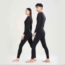 PLUS会员、百亿补贴：京东京造 轻薄裸感男式保暖内衣男秋衣秋裤男 黑XL