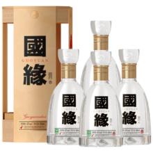 plus会员、京东百亿补贴:今世缘 国缘四开 幽雅醇厚型白酒 42度 500ml*4瓶 整箱装