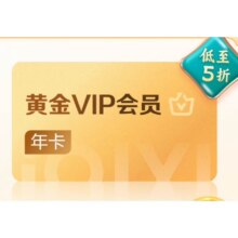 爱奇艺 VIP会员黄金年卡12个月 不支持电视端
