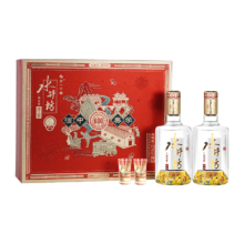 京东百亿补贴：水井坊 井台 52度 浓香型白酒 520ml*2瓶 礼盒装