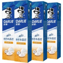 【白鹿同款】DARLIE好来/黑人牙膏超白密泡小苏打140g*4亮齿净白
