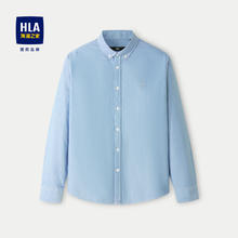 HLA 海澜之家 男士纯棉长袖衬衫 HNEAD1W005A