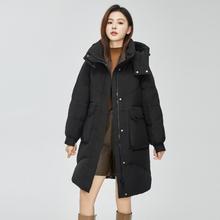 雪中飞 女式中长款羽绒服 秋冬户外保暖御寒外套