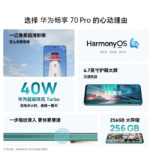 华为畅享 70 Pro 1亿像素超清影像40W超级快充5000mAh大电池长续航 128GB 翡冷翠 鸿蒙智能手机