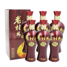 桂林三花酒 老桂林 陈酿6 米香型白酒 45度 500ml*6瓶整箱装 送礼白酒